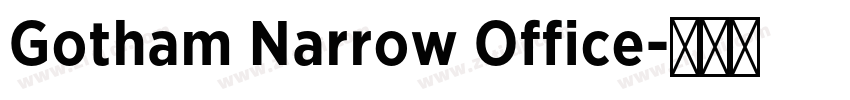 Gotham Narrow Office字体转换